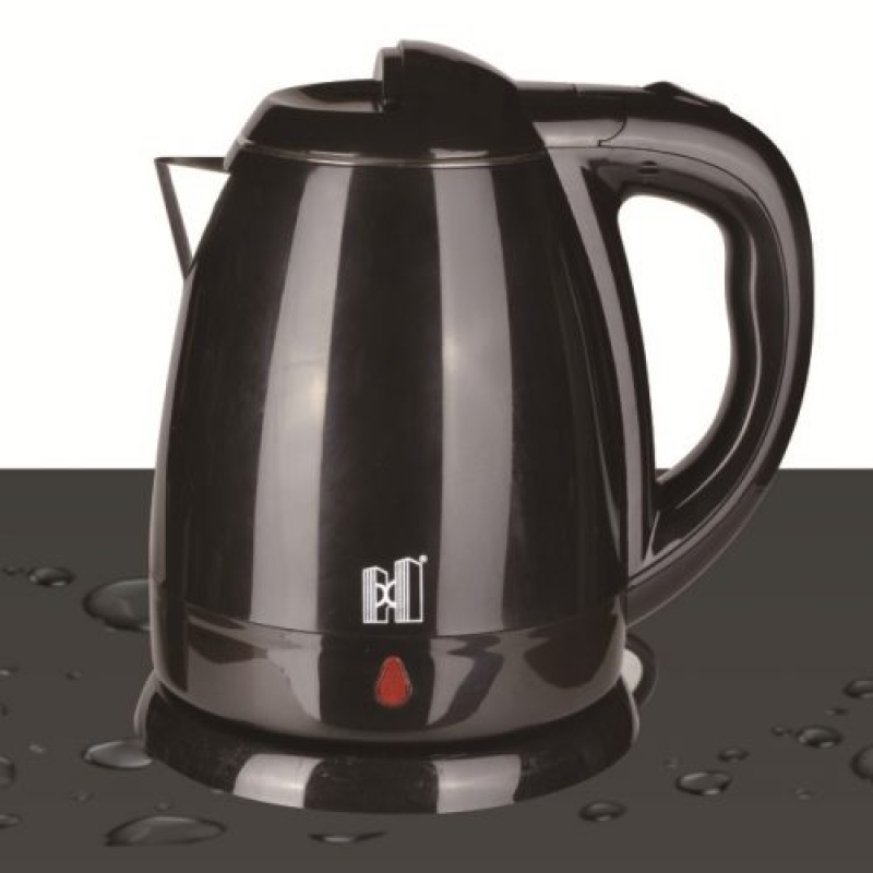 Bình đun nước 2 lớp inox 201 và nhựa 1.2L (đen) HX881-D