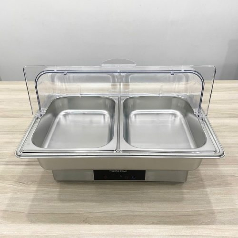 Nồi hâm buffet 2 ngăn nắp PC YD-7057P-2 (cảm ứng)