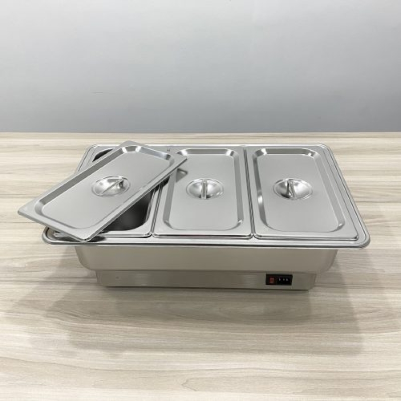 Nồi hâm buffet 3 ngăn nắp GN YD-7055-3GN