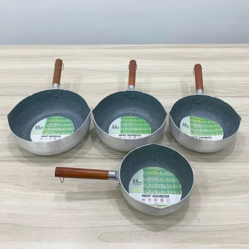 Quánh nhôm chống dính cán gỗ 2 đáy XPGFD18-THX 