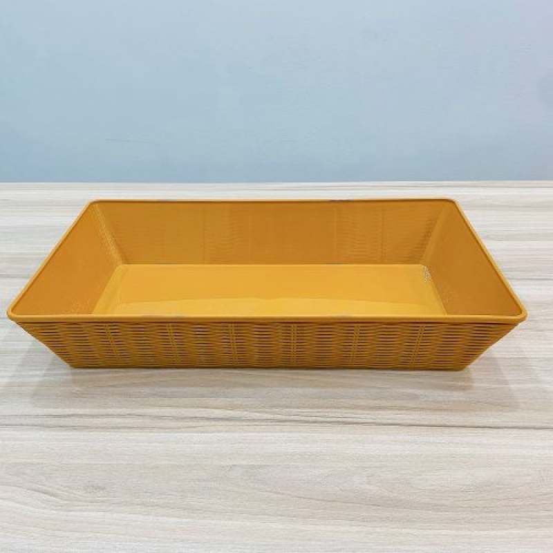 Rổ nhựa giả mây chữ nhật THX 