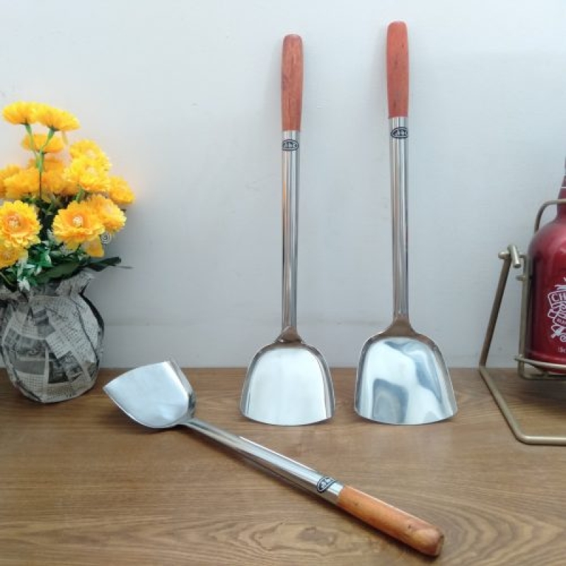 Sạn thợ inox cán gỗ #2 186342
